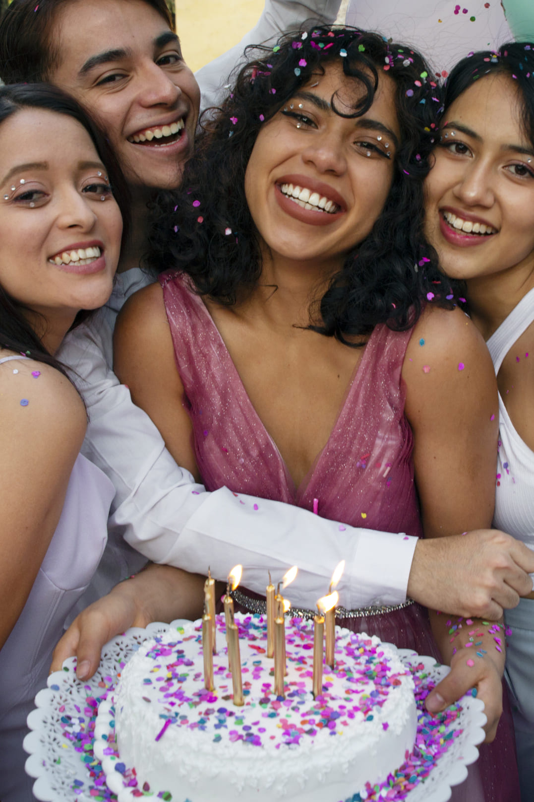 high-angle-smiley-people-celebrating-birthday